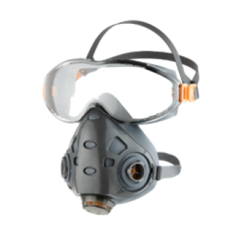 Полумаска фильтрующая с интегрированными очками Air Optics 9500 Jeta Safety, размер L