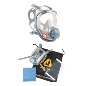 Полнолицевая маска Jeta Safety с АНТИВАНДАЛЬНЫМ покрытием линзы ChemShield, размер L