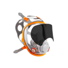 Защитная самоклеящаяся пленка затемненная для полнолицевой маски Jeta Safety 5950, 6950.