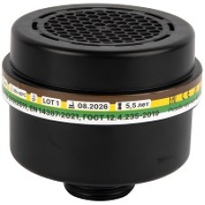 4033 BreatheX Фильтр комбинированный A2E2K2P3R D от органических, кислых газов и аммиака; пыли и аэрозолей, на резьбе 40мм (в упаковке 1 шт.)